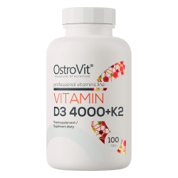 OstroVit Vitamiin D3 4000 IU + K2 100 tabletti by OstroVit