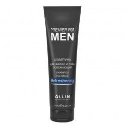 OLLIN Premier for Men Shampoo Hair&Body Refreshing 250 ml by OLLIN Professional buy online in BestHair shop