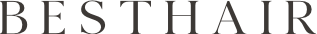BestHair brand logo text written in dark serif font on a plain transperent background